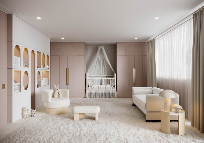 3D rendering of a children room interior
